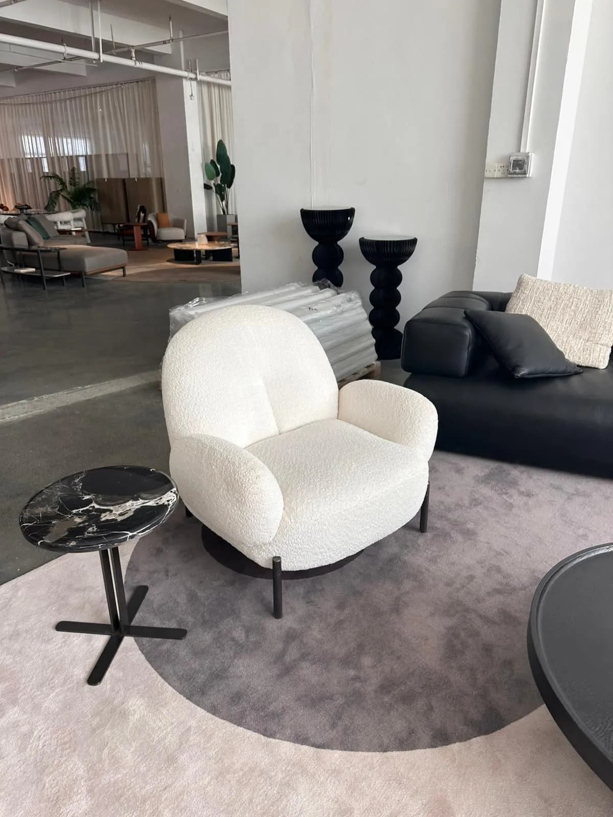 Bubble Lounge Chair — Boucle Fabric