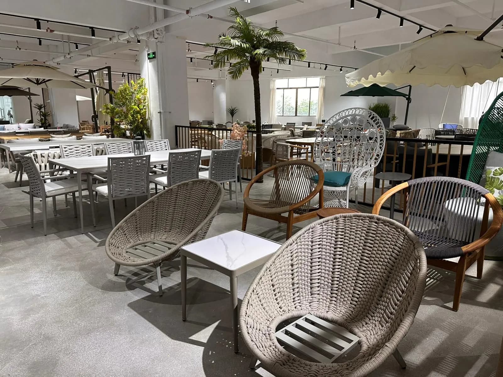 Woven Lounge Chair — Woven rattan with wood frame