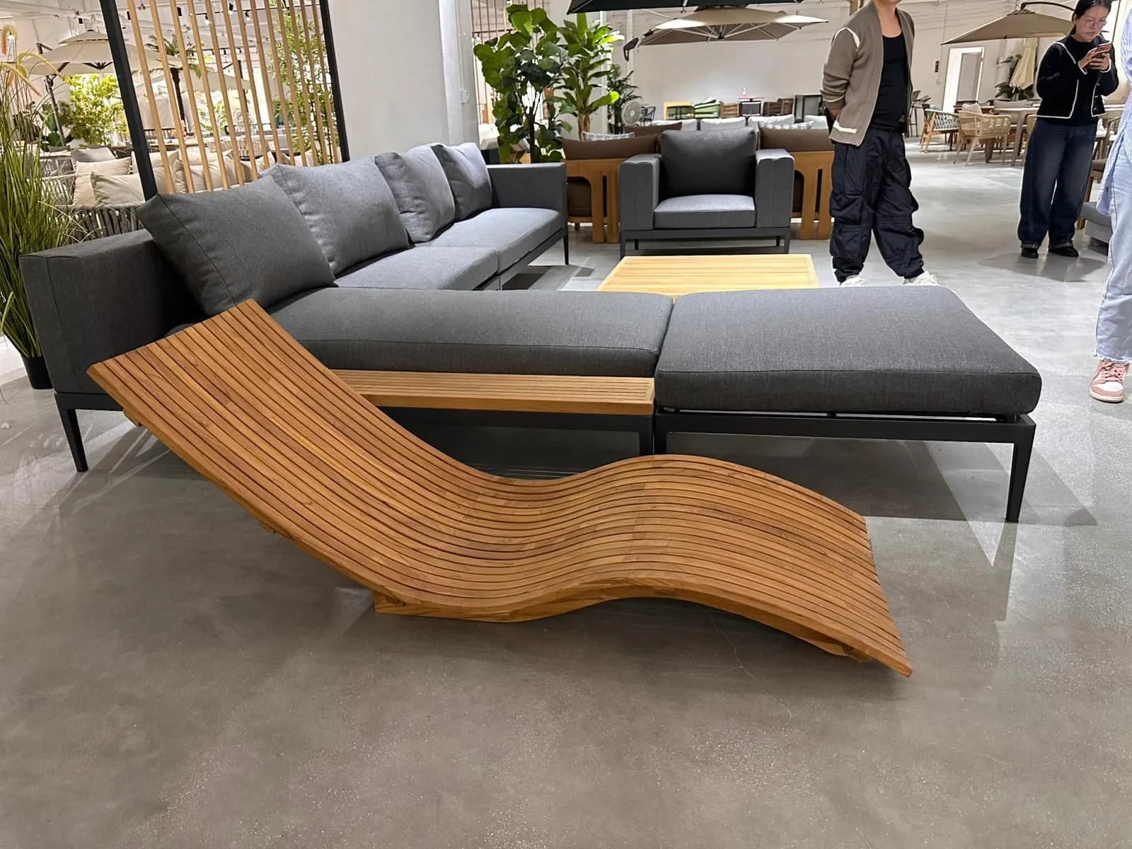 Wave Lounge Chair — Wood and metal